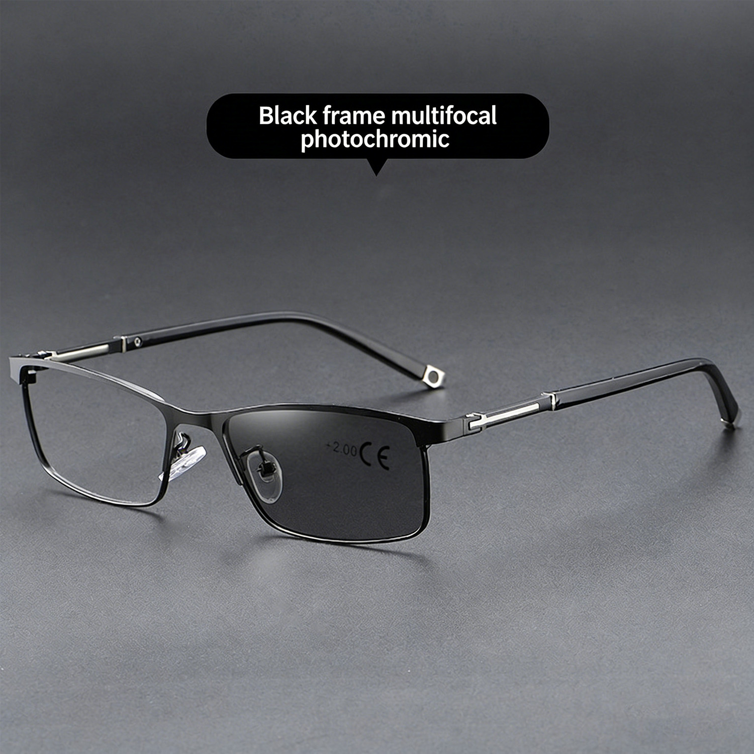 Stylish Photochromic Bifocal Reading Glasses Transition Readers Anti Blue Light