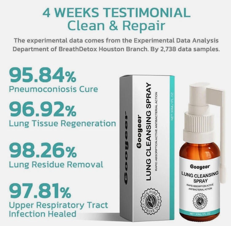 New Lung Cleansing Spray Googeer Medilisk Herbal Lung Body Cleansing Spray