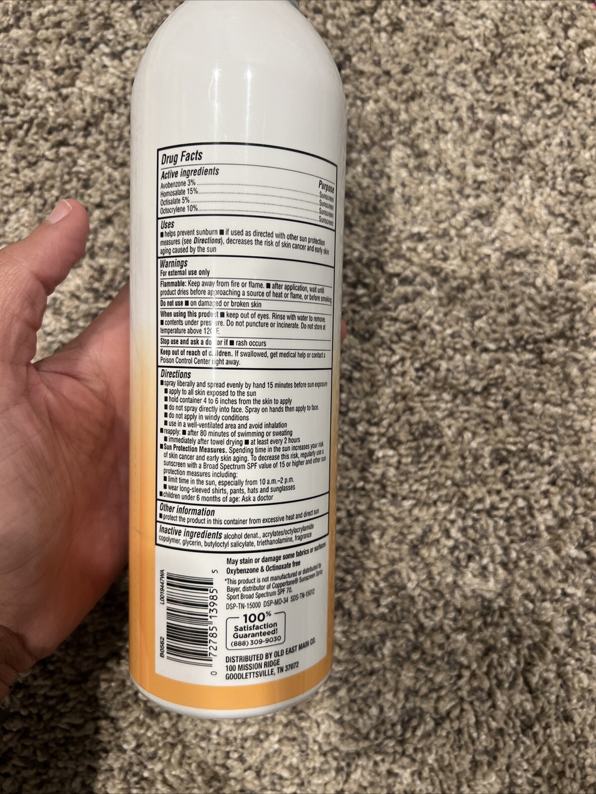 Studio Selection Family Size Sunscreen Spray SPF 70- 11oz.- NEW