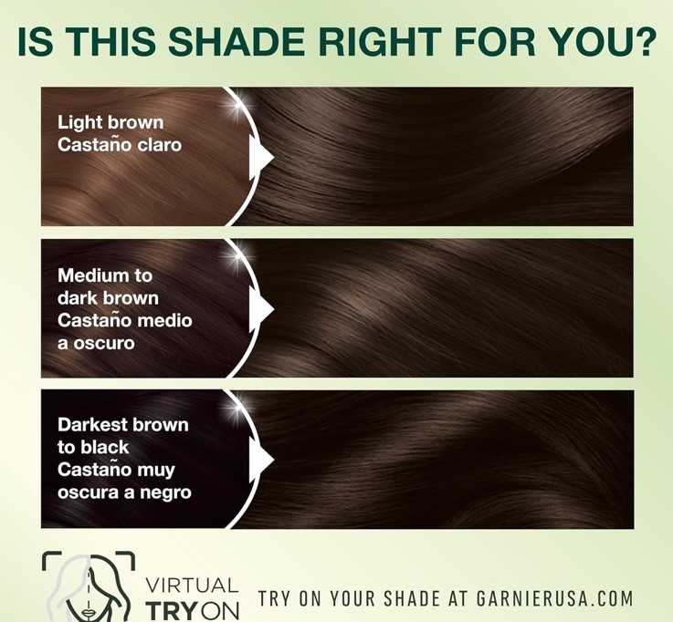 Garnier Nutrisse Nourishing Hair Color Crème. Permanent Dye. 30 Darkest Brown