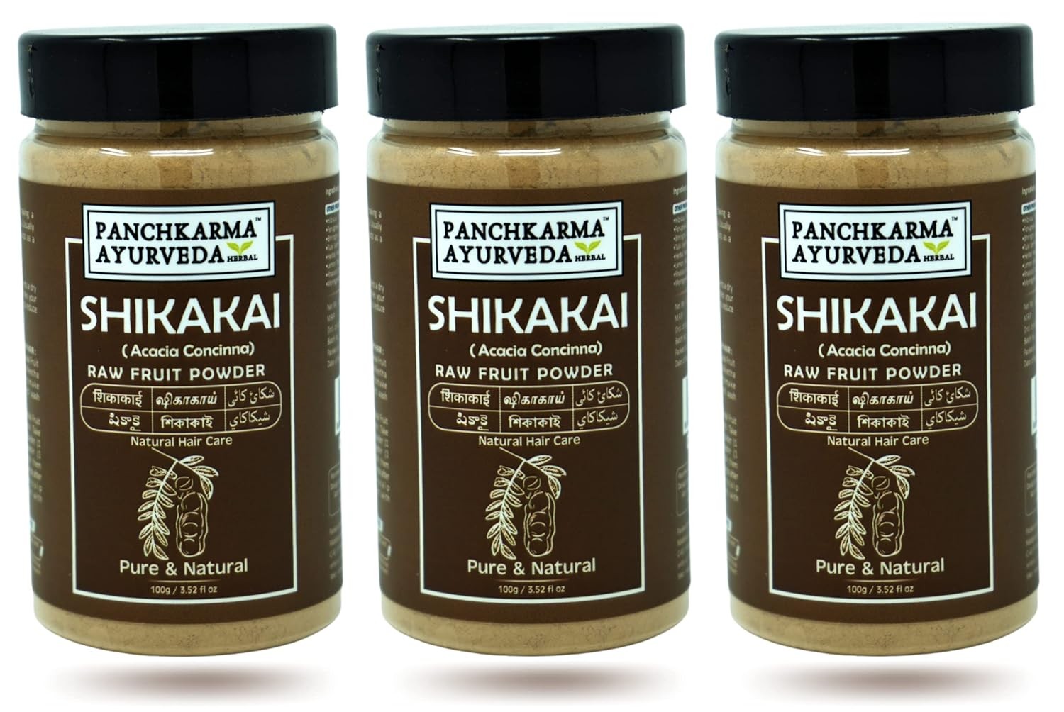 Panchkarma Ayurveda Shikakai Powder 100gm Each Pack Of 3