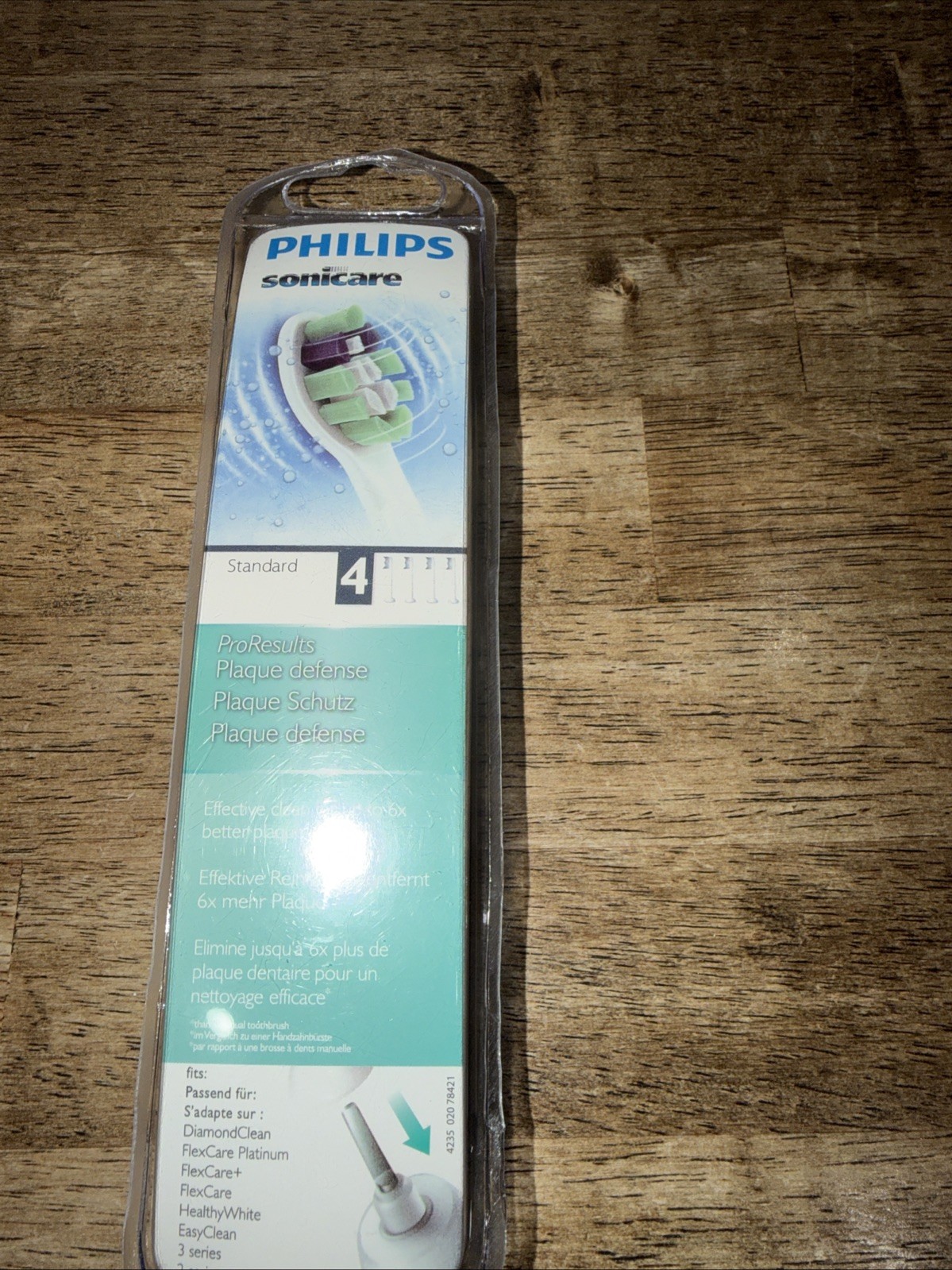 Philips Sonicare 4 Replacement Head Toothbrush M Plaque Defense HX9024