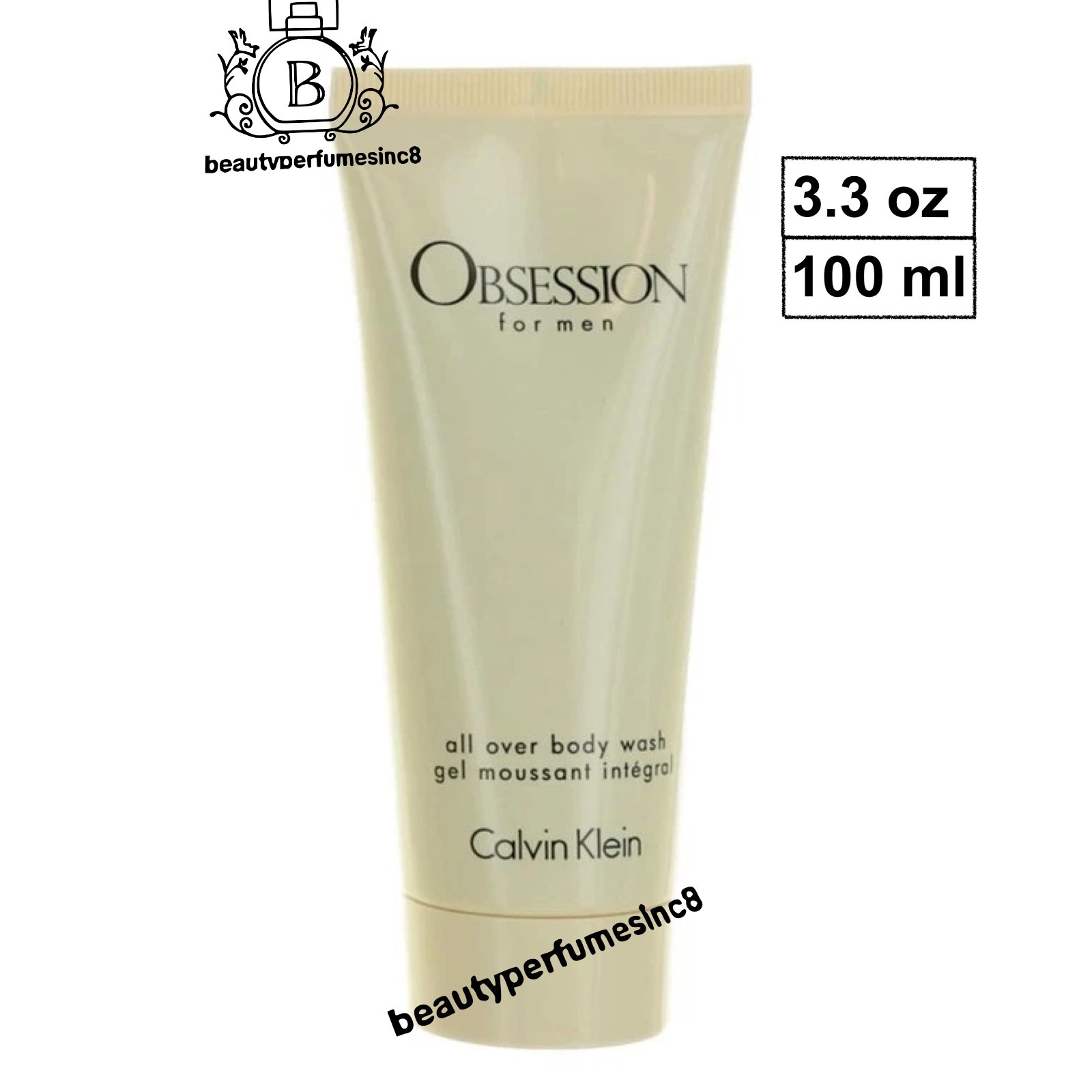 OBSESSION by Calvin Klein for Men All over Body Wash gel 3.4 oz / 100 ml NEW