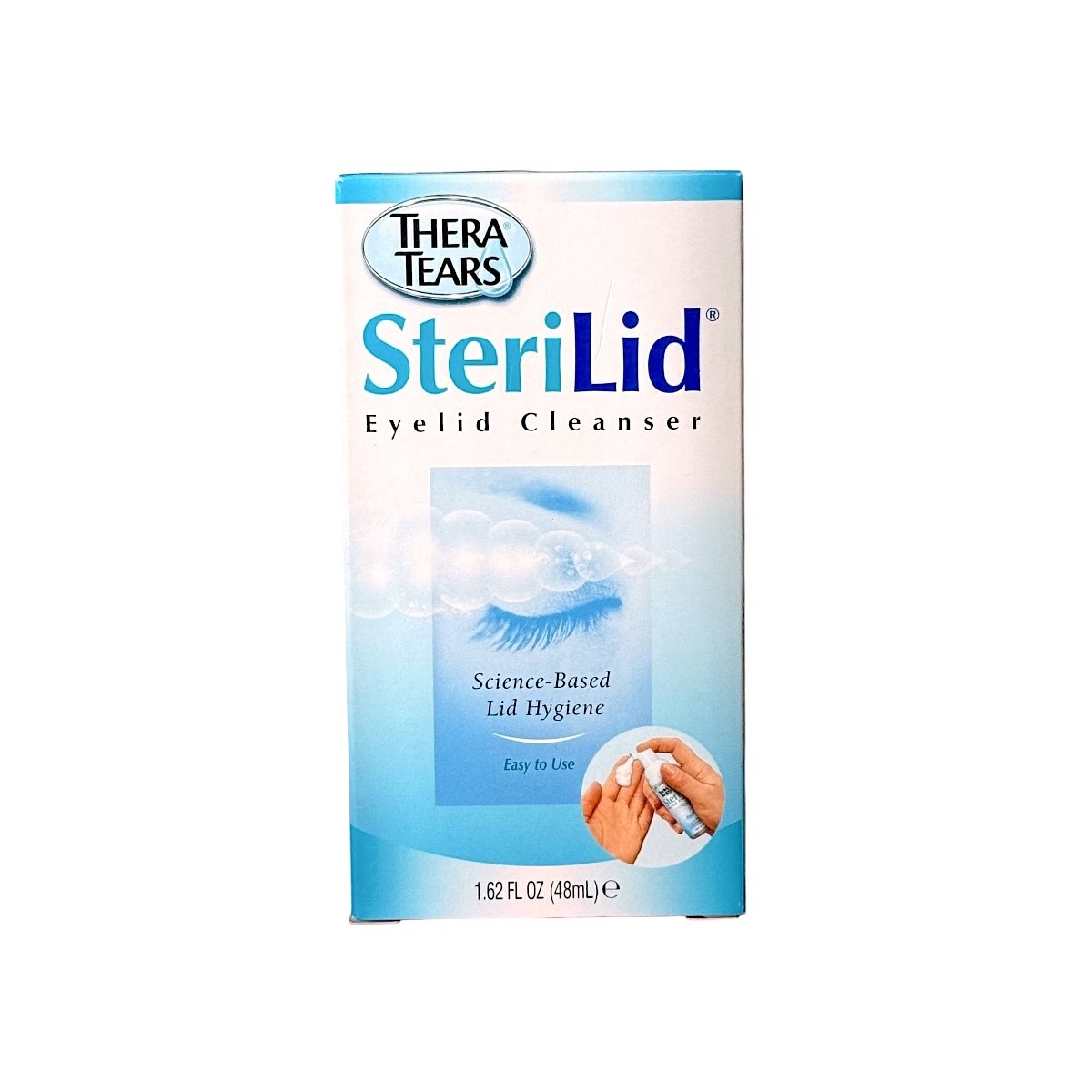 TheraTears SteriLid Eyelid Cleanser Foam Pump 1.62 oz Tea Tree Oil Thera Tears