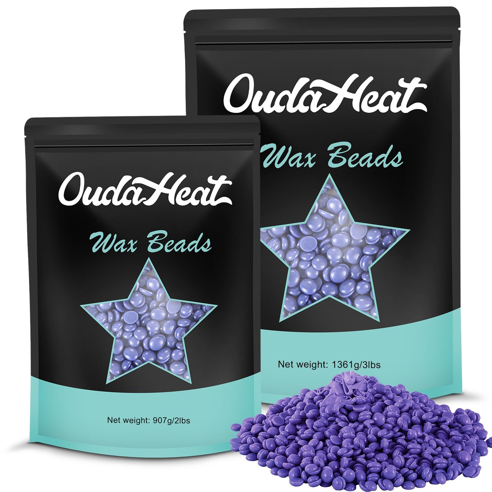 Oudaheat 5Lb Hard Wax Beads Bulk Professional Waxing Bead Sensitive Skin