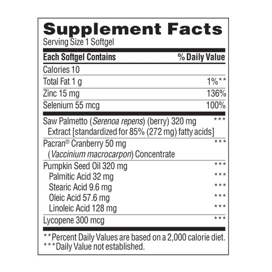 3-Pack Trunature Prostate Plus Health Complex, 250 Softgels