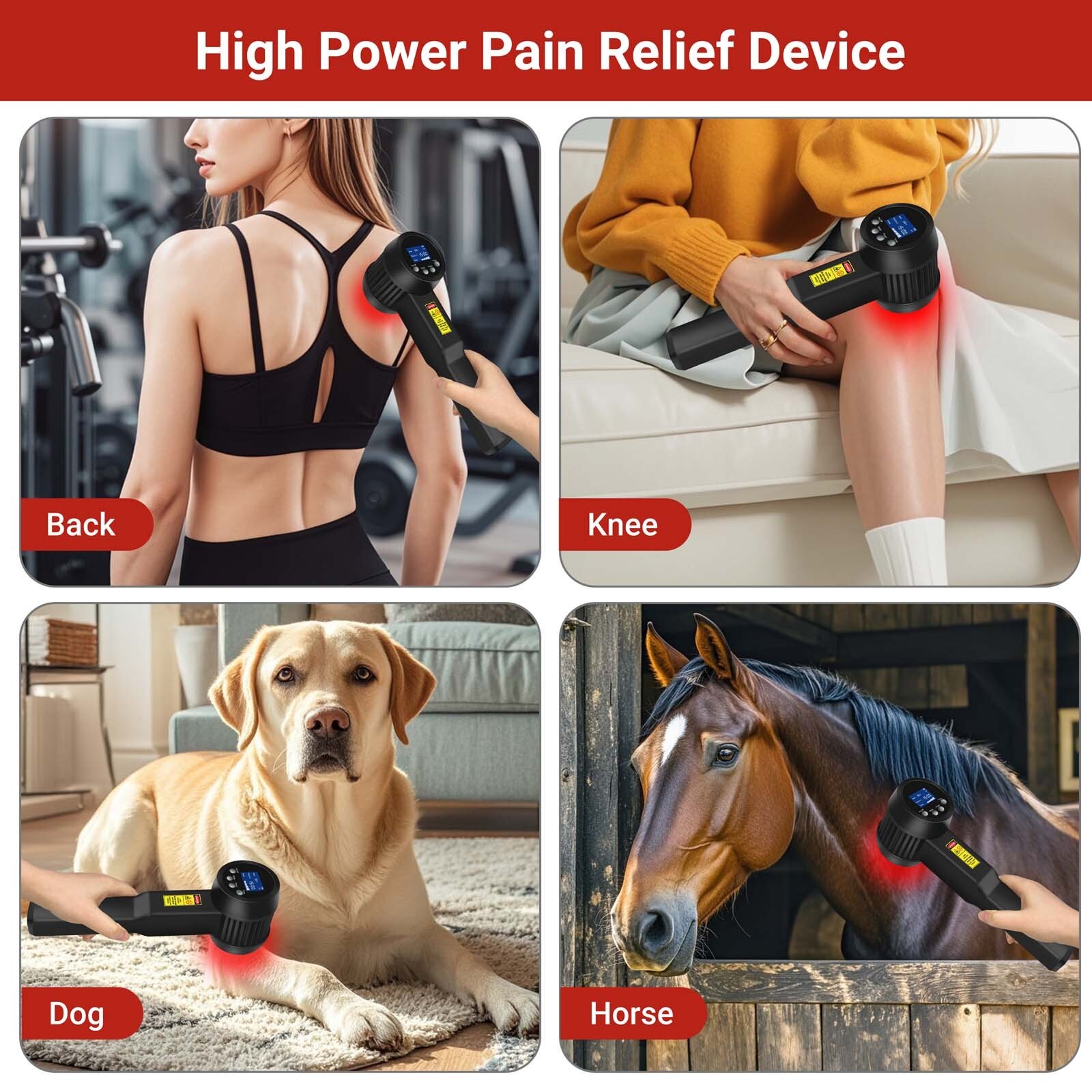Deep Tissue Cold Laser Device 808nm 905nm Red Light for Arm Elbow Sprain Relief
