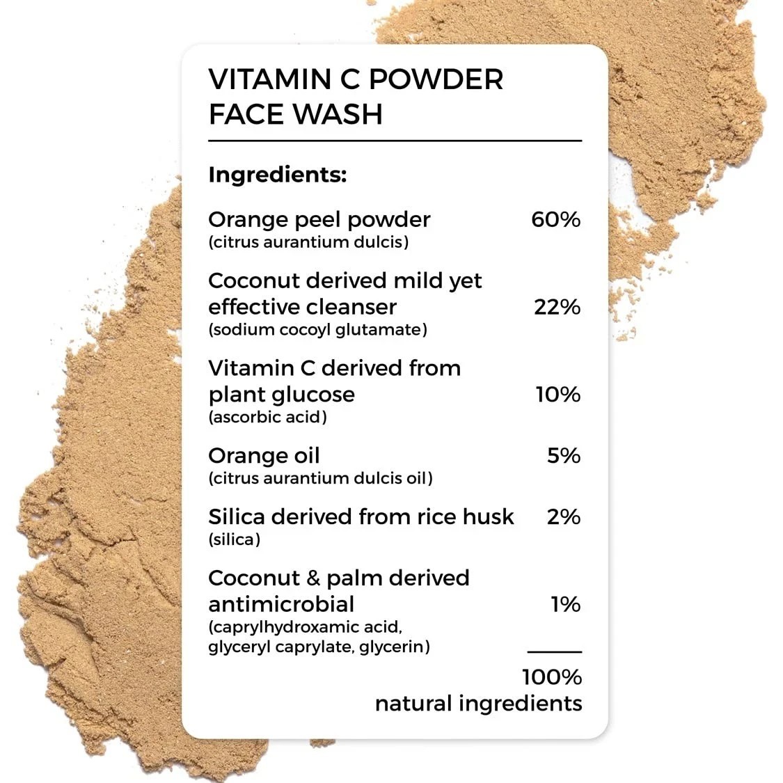 Brillare Vitamin C Powder Face Wash For Skin Brightening 15g