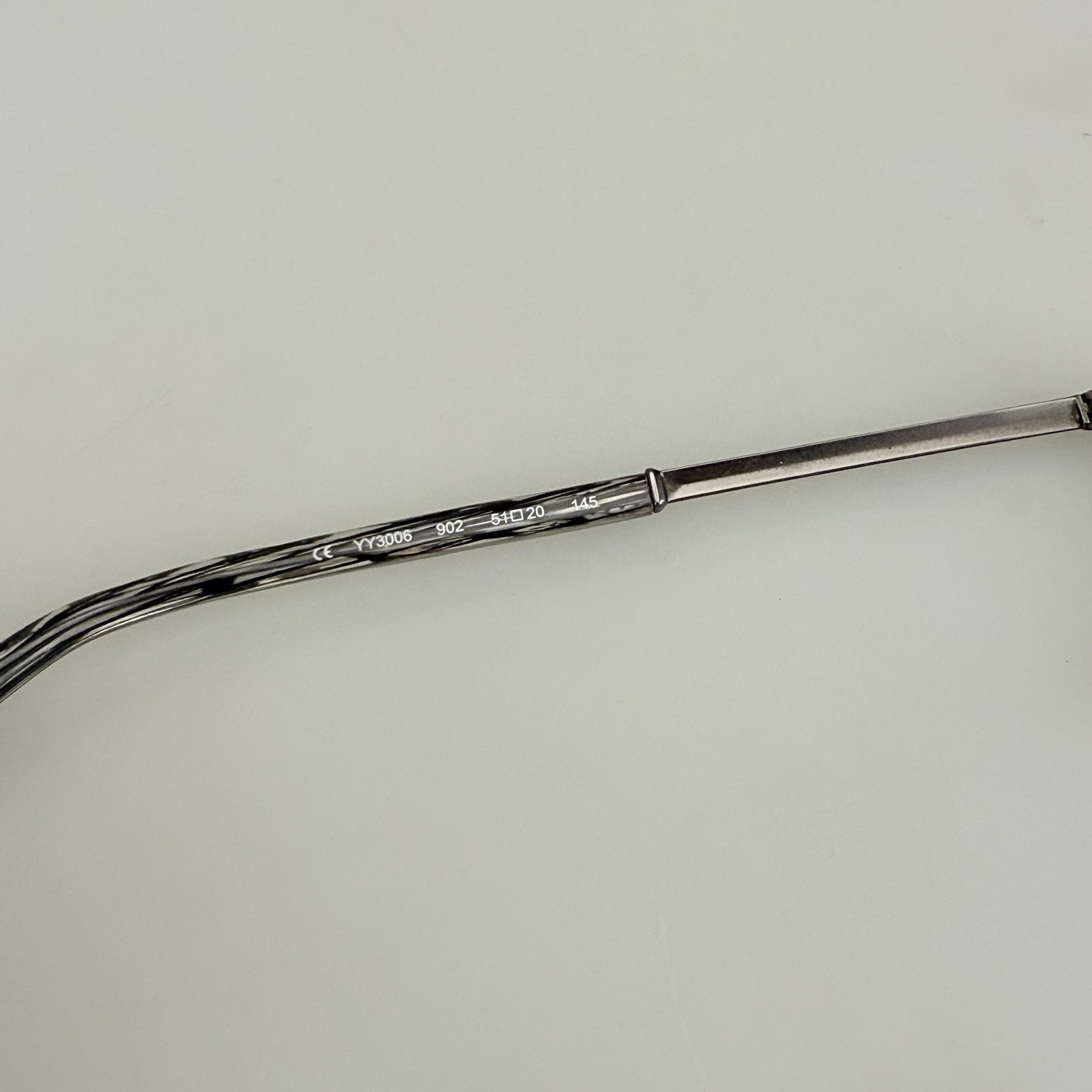 Yohji Yamamoto Eyeglasses Frames mod. YY3006 902 Dark Gunmetal Rectangular