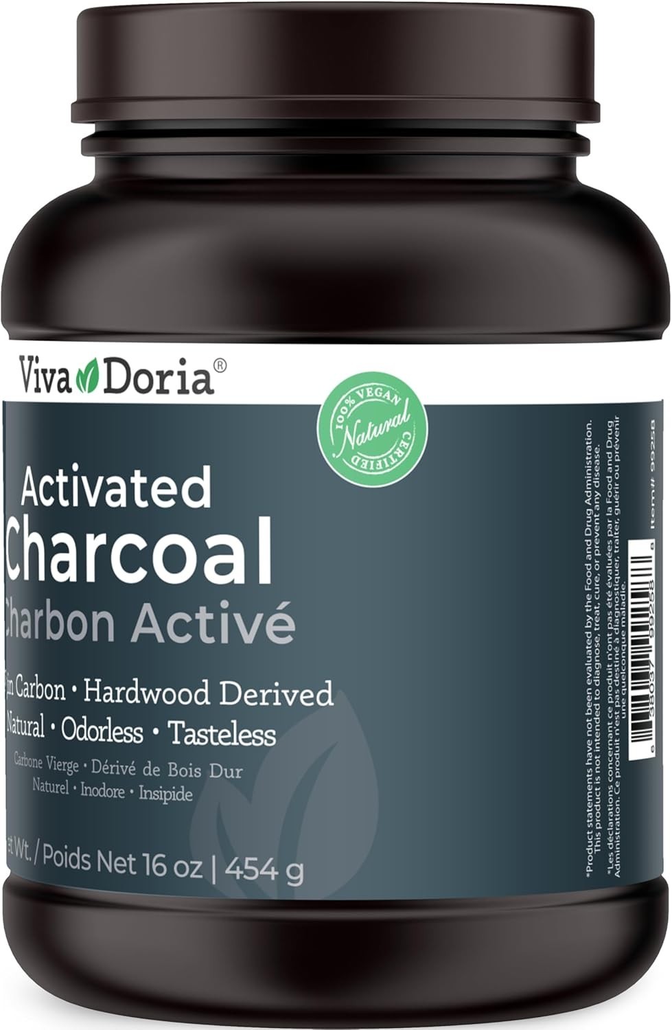 Virgin Activated Charcoal Powder, Hardwood Derived, Food Grade, 16 Oz 1 Pound
