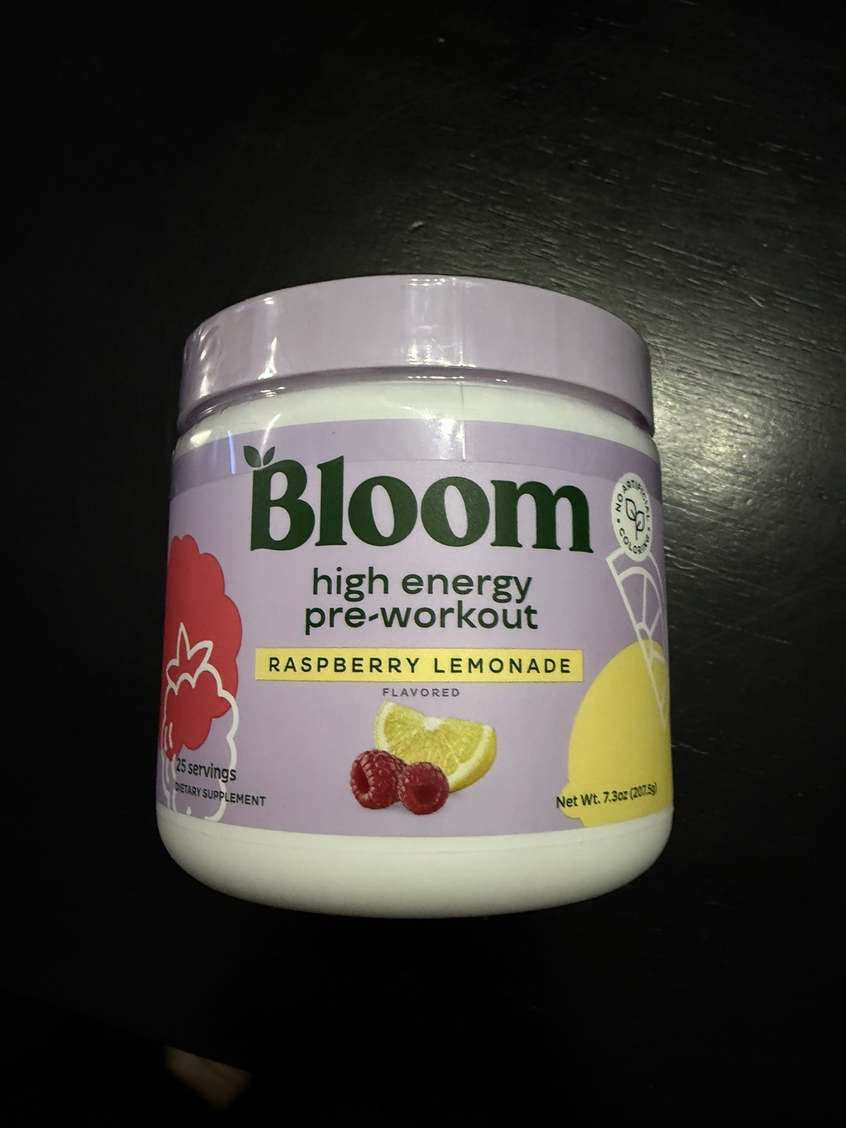 Bloom High Energy Pre-Workout Raspberry Lemonade 7.3oz Lot of 2 NEW 01/2028