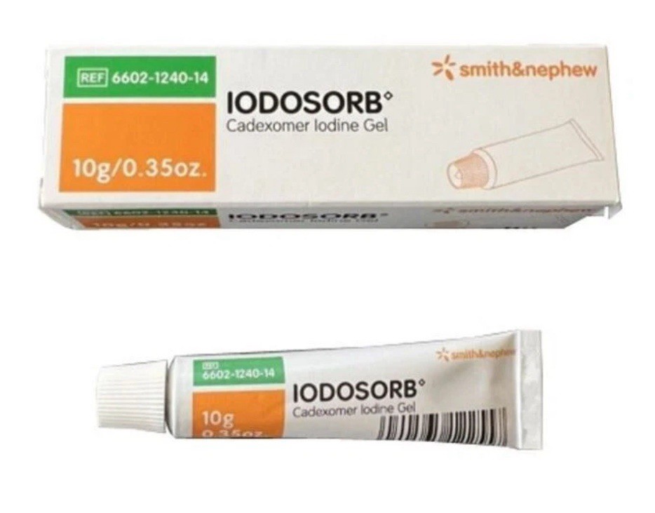 3-Tubes Smith & Nephew Iodosorb Cadexomer Iodine Gel Dressing 0.35oz EXP2028/06