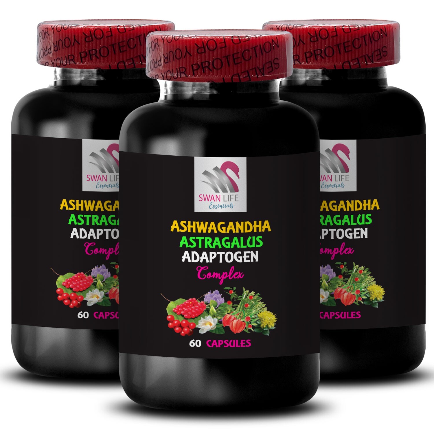 Calm Mindset – ADAPTOGEN COMPLEX – Balanced Exploration 3 Bottles 180 Capsules