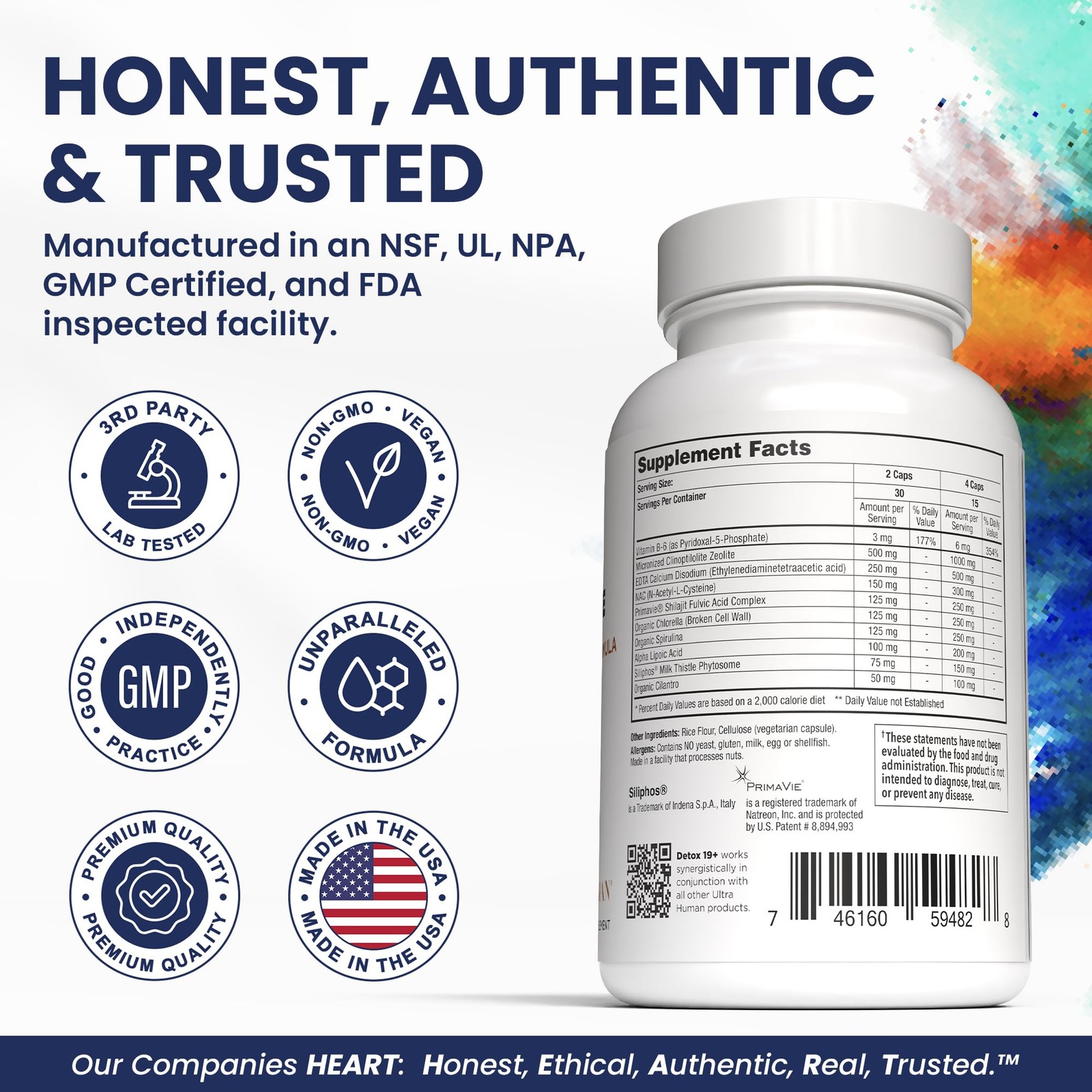 Daily Wellness Support – Heavy Metal Detox Cleanse,with Zeolite,Shilajit,Organic