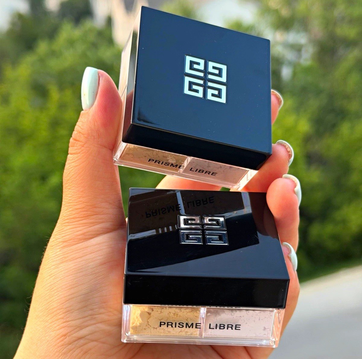 Set of OG Formula Givenchy Prisme Libre 4 in 1 Loose Powder in 02 Satin Blanc