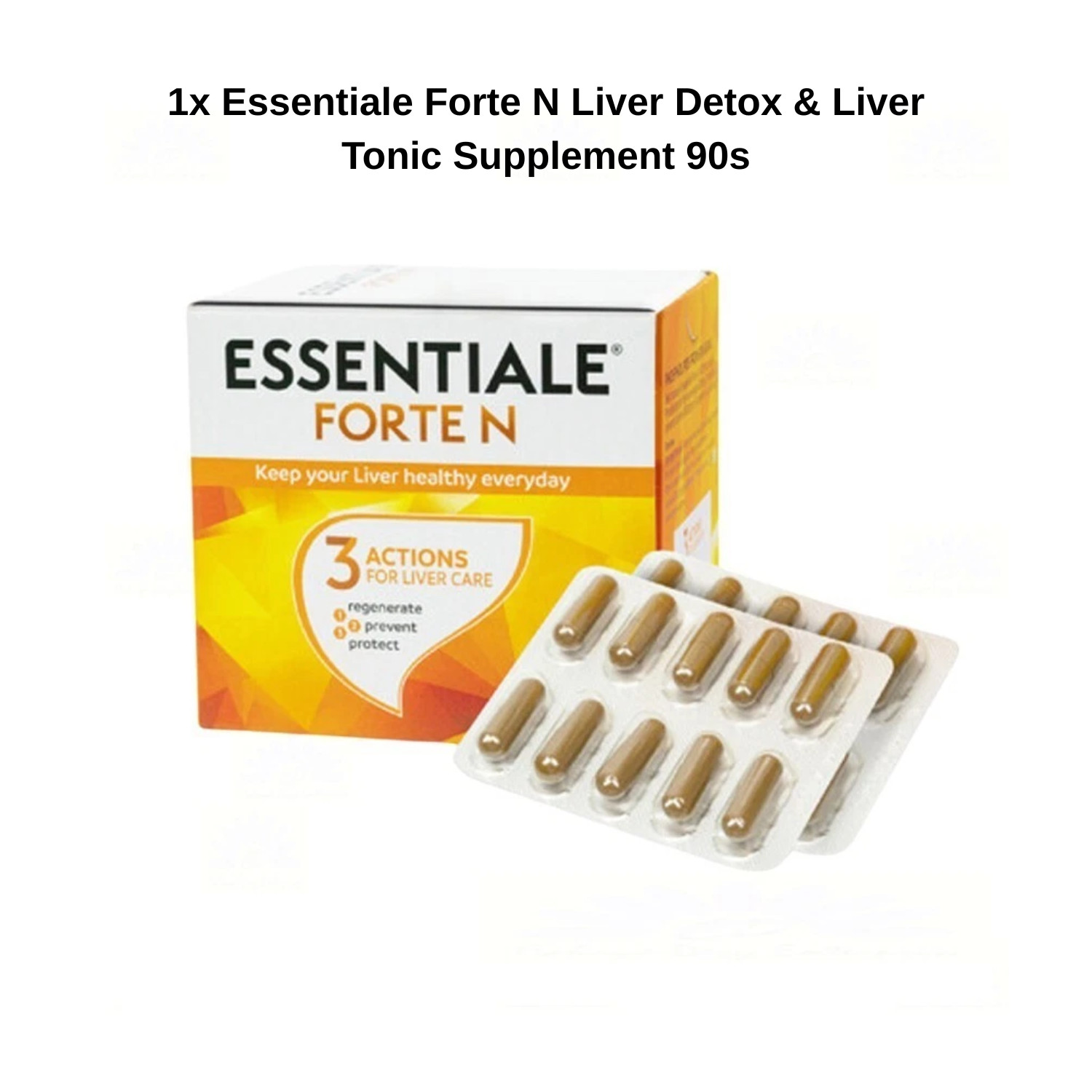 1x Essentiale Forte N Liver Detox & Liver Tonic Supplement 90s