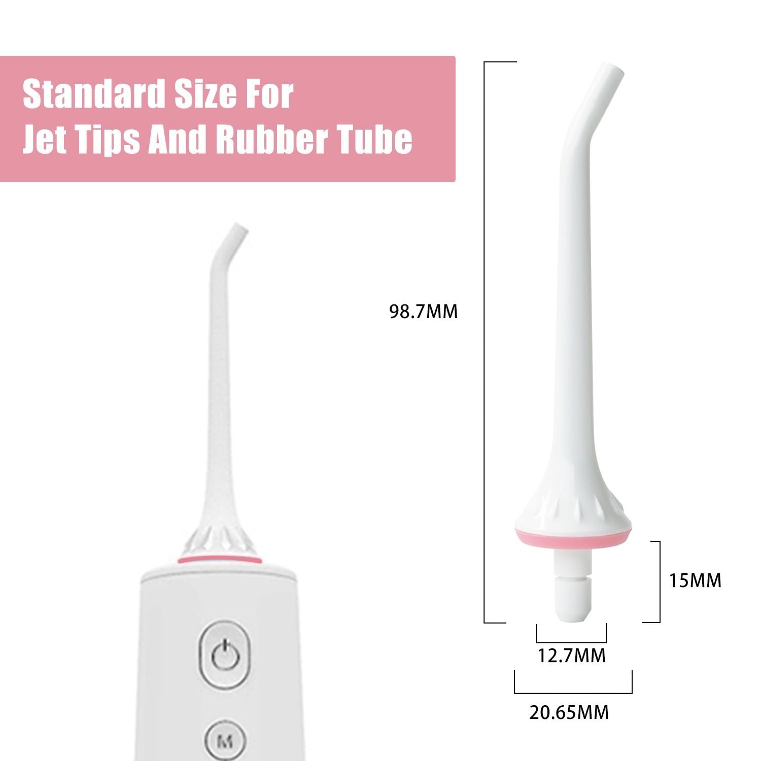 Durable 3-Pack Oral Irrigator Tips—Perfect Fit for Nicwell, Oralfree, and More