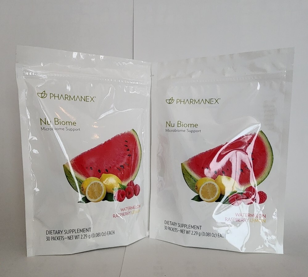 [2pk] Nu Skin NuSkin Pharmanex Nu Biome Gut Check 30 Packets Exp 05/2025 NEW