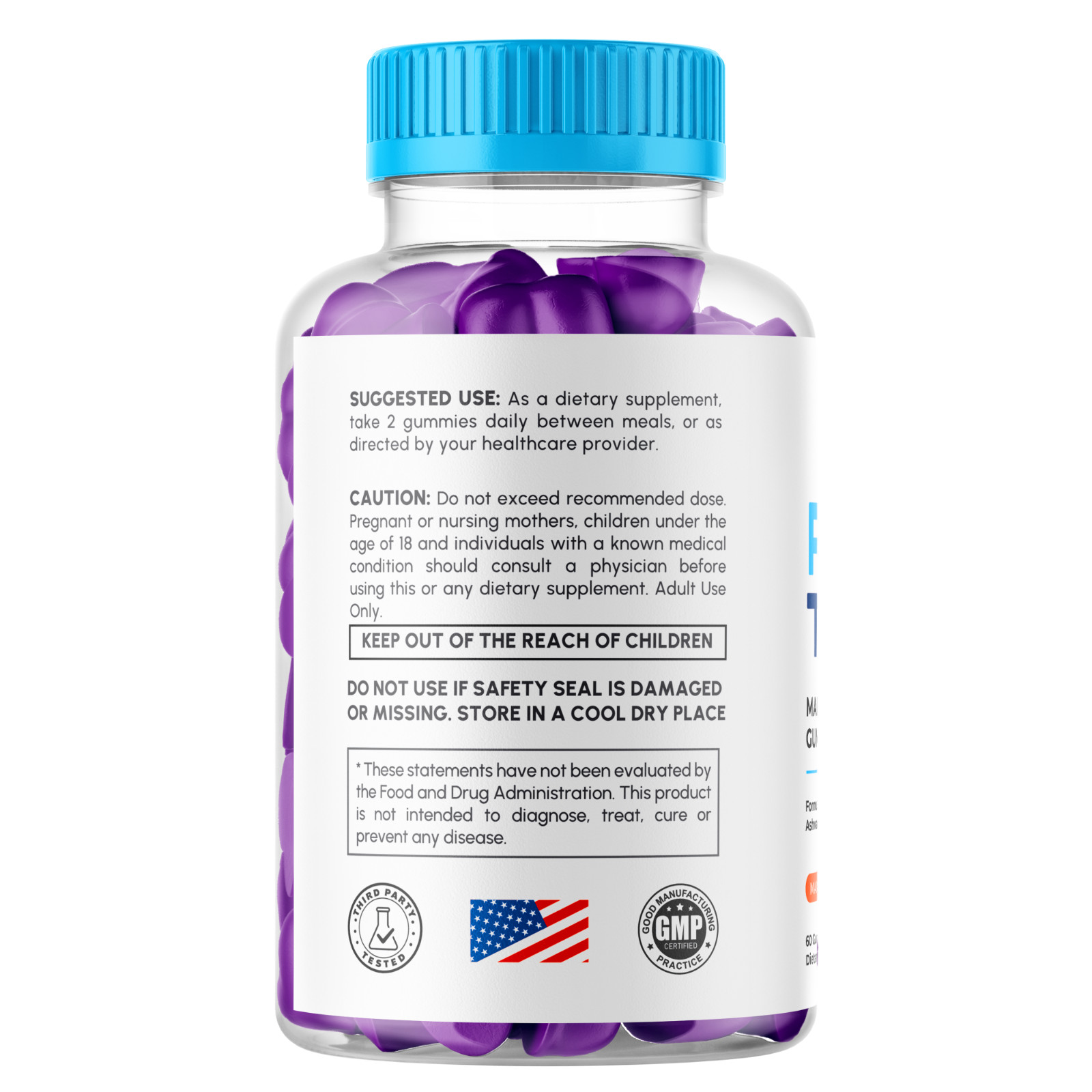 Primo TRT Men’s Gummies Advanced Pro Formula Chewable Supplement 300 Gummies