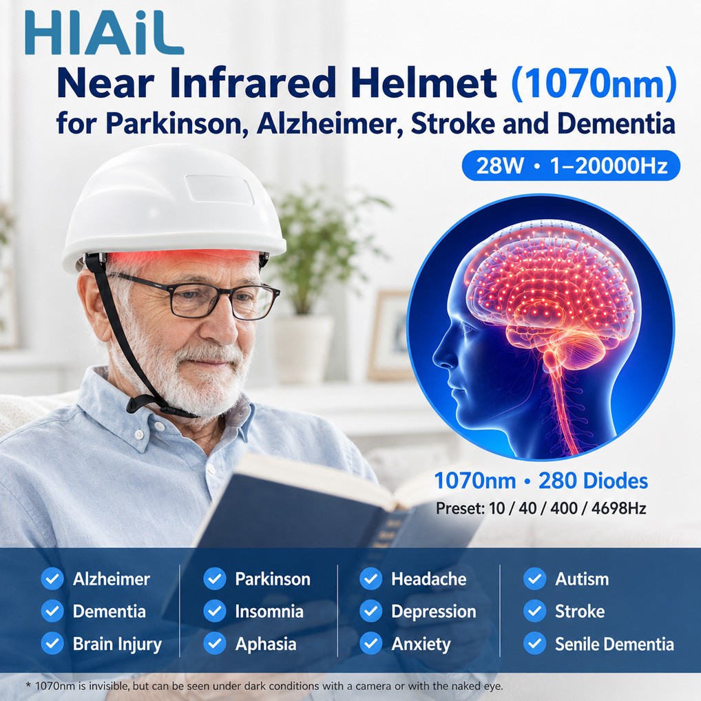 1070nm Near Infrared Light Therapy for Insomnia Migraine Depression and Anxiety