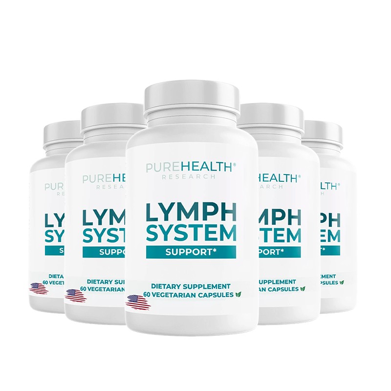 5XPureHealth Research Lymph swelling Capsules – System Reduces lymphatic support
