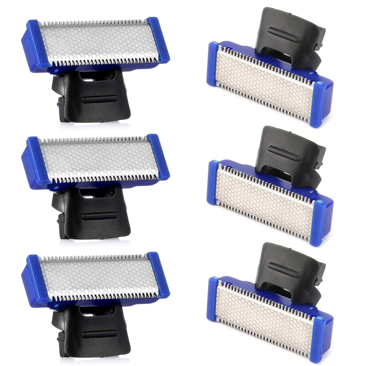 Replacement Heads for Microtouch Solo Electric Shaver Trimmer (6 Pack)