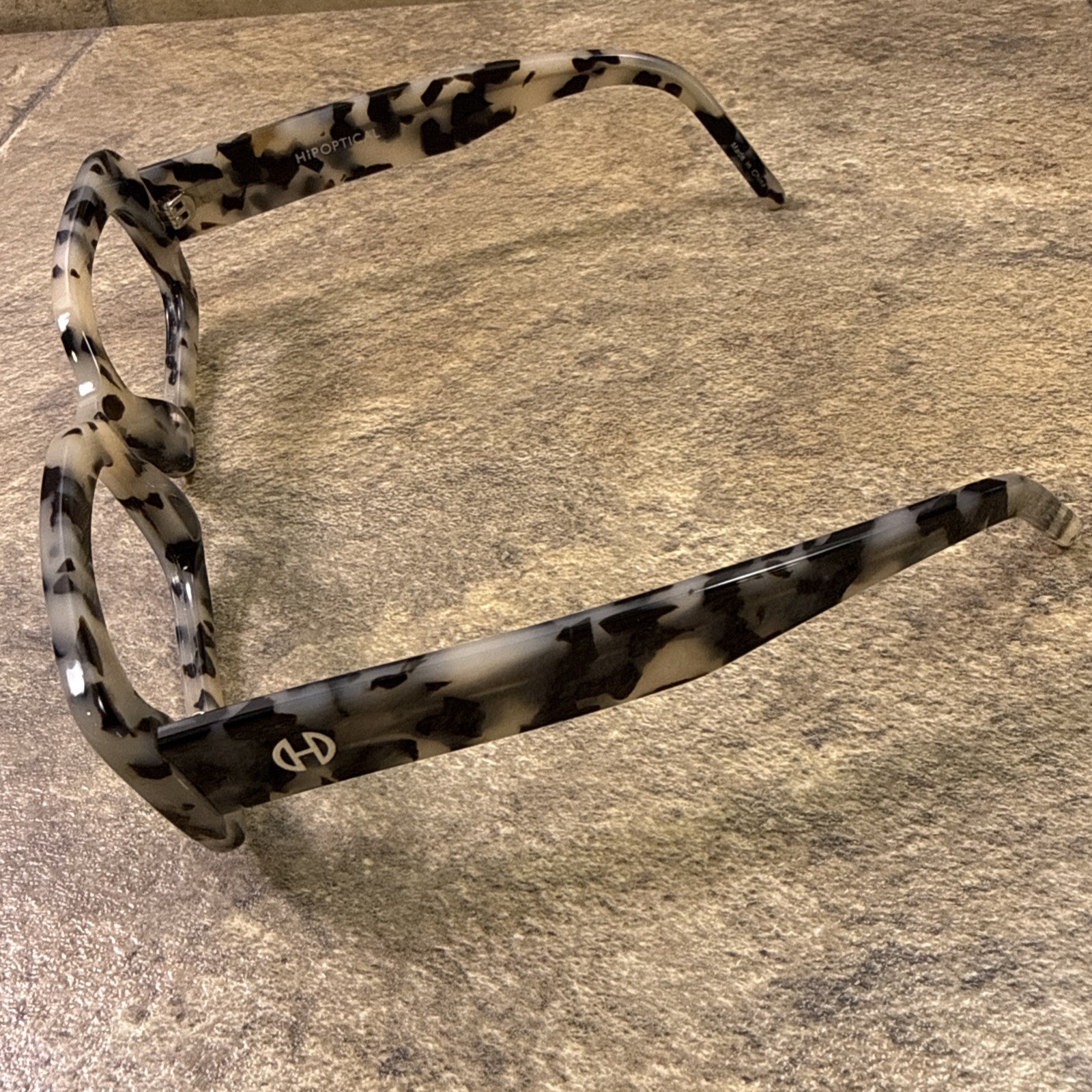HiP Optical Mokka Eyeglass Frames Gray Black Tortoise Full Rim 52-23-145-30mm