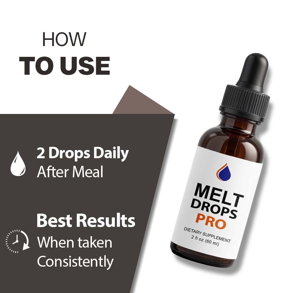 (3 Pack) Melt Drops Pro for Weight Loss – Premium Fat Burning Support Formula