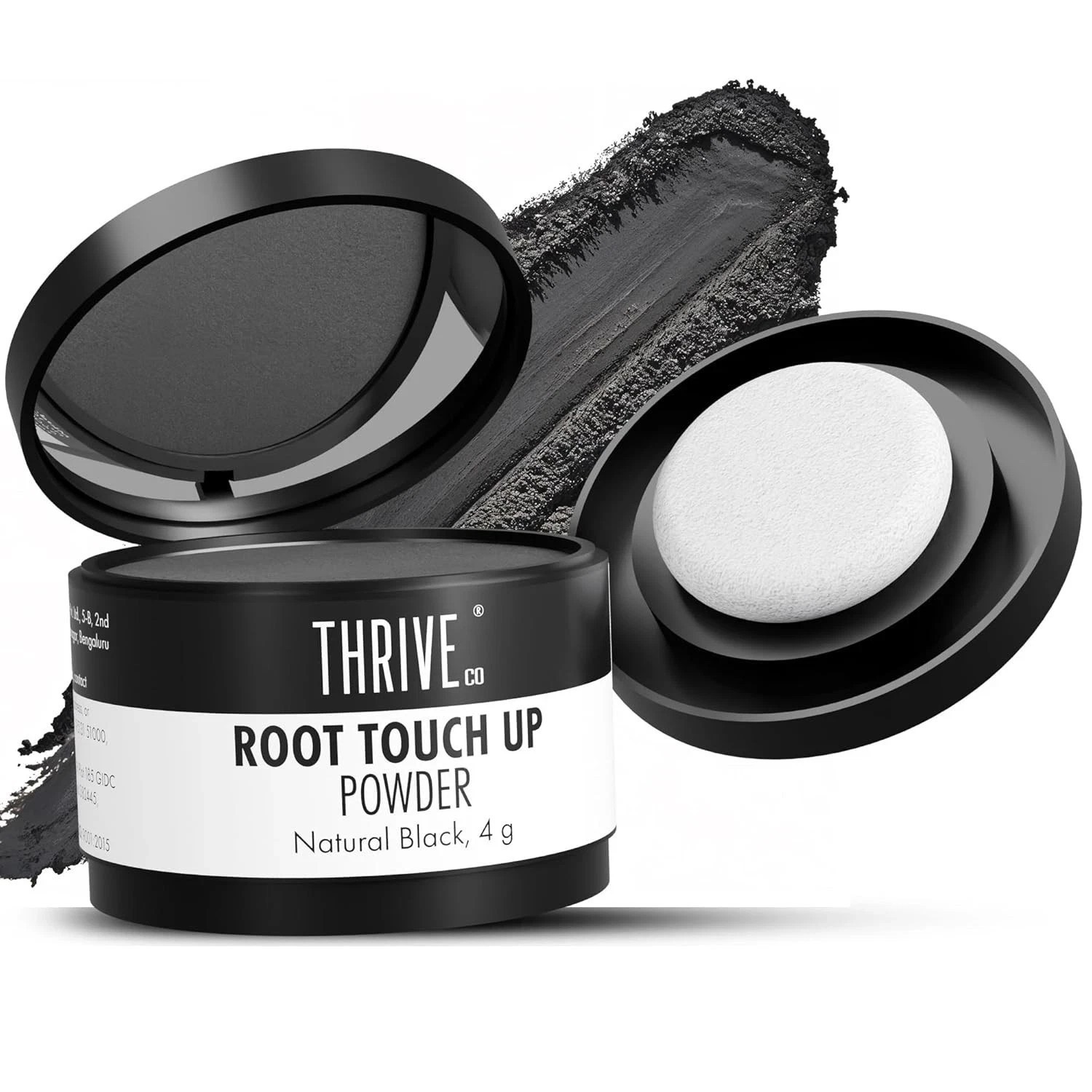 ThriveCo Root Touch-Up Powder Natural Black – 4g