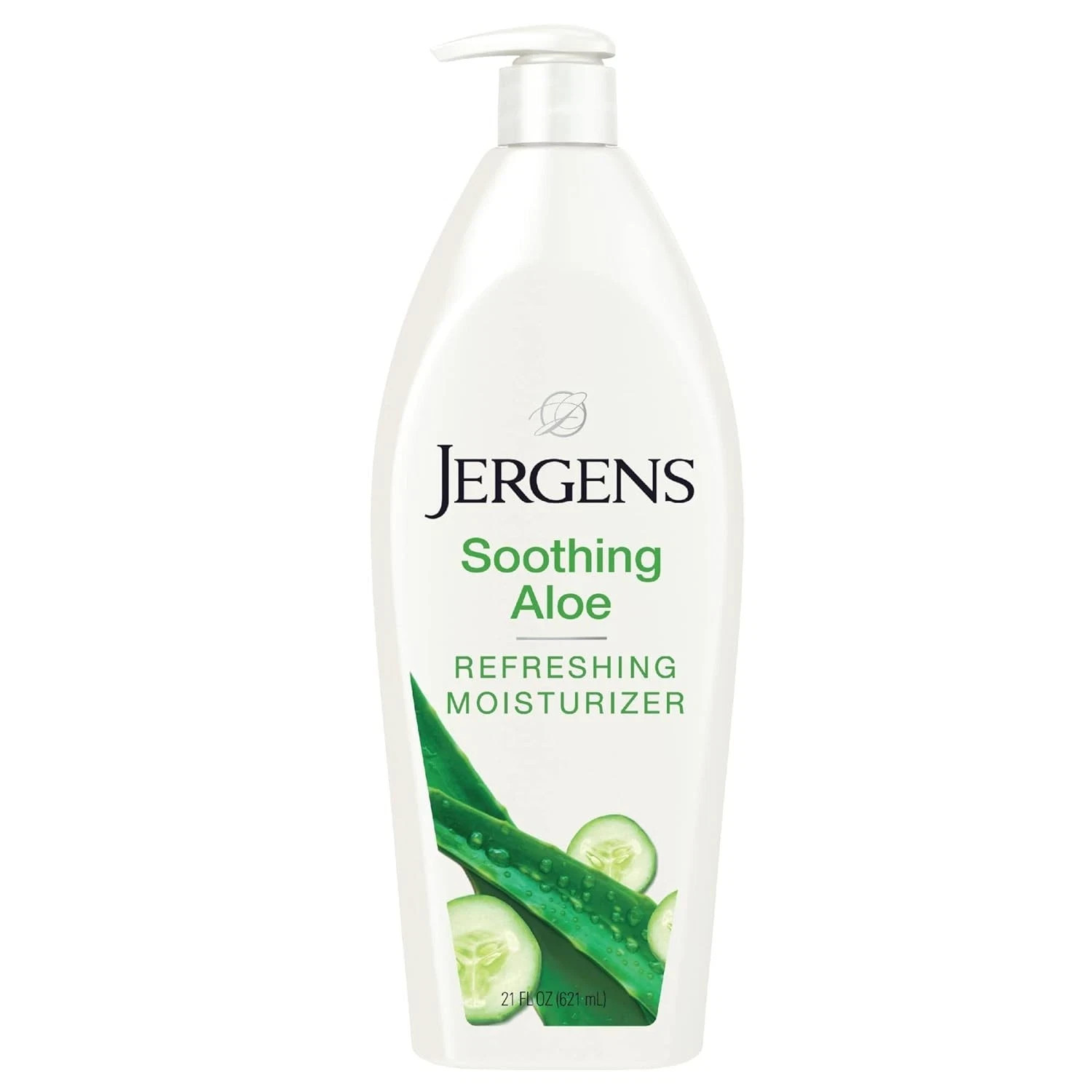 Jergens Soothing Aloe Body Lotion Aloe Vera Cucumber Hydralucence 21 oz