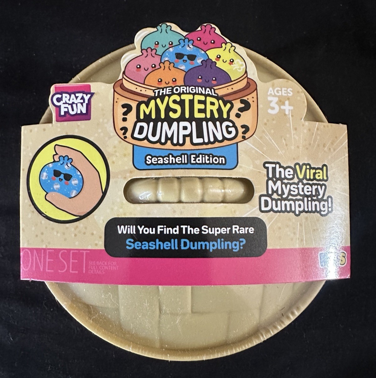 RMS Crazy Fun The Original Mystery Dumpling Seashell Edition Squishy Fidget Toy