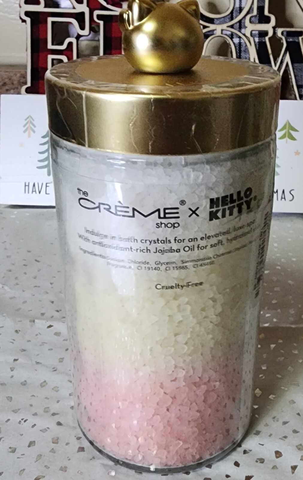 THE CREME SHOP X Hello Kitty Aromatherapy Bath Crystals Jojoba Oil Watermelon