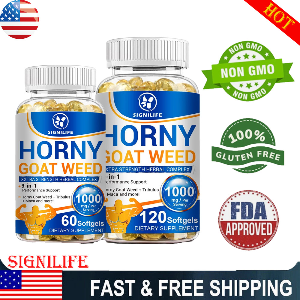 STRENGTH Horny Goat Weed Extract W/ Maca Root Powder, Saw Palmetto, L-Arginine