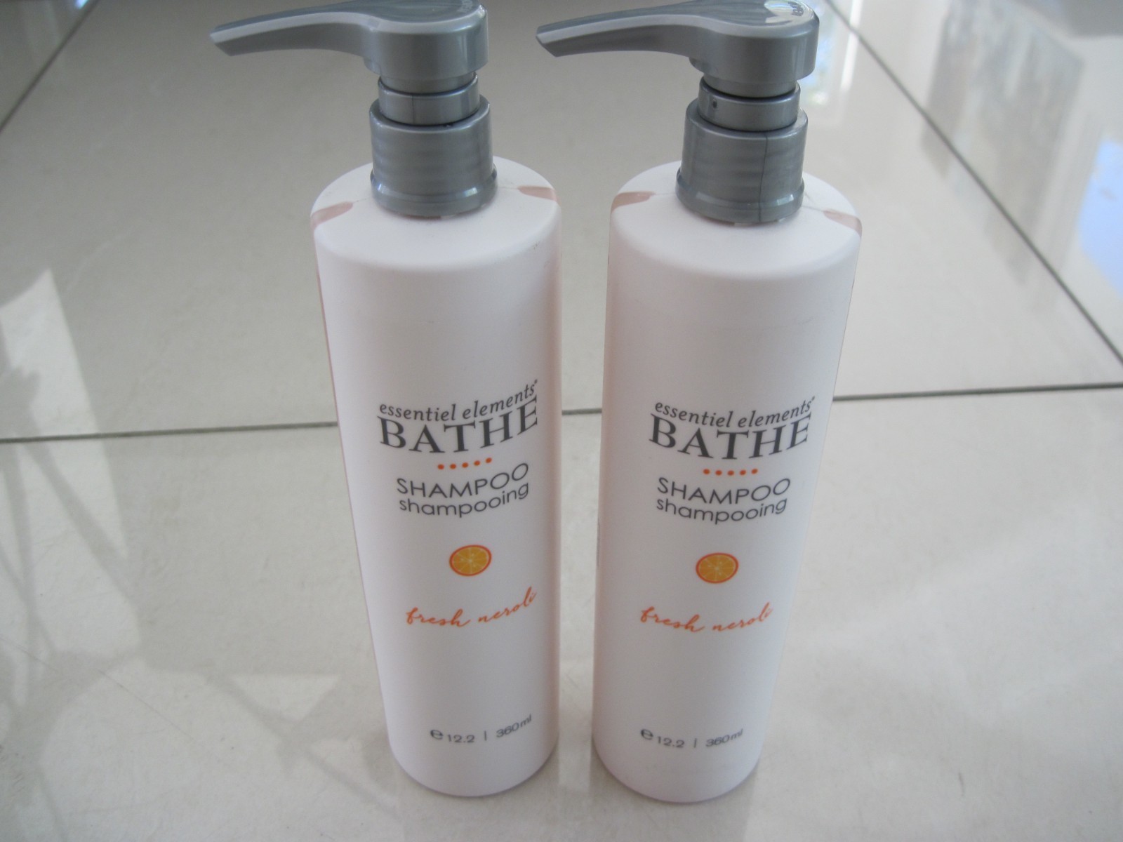 2 Gilchrist & Soames Essentiel Elements BATHE Shampoo FRESH Neroli 12.2 fl Oz