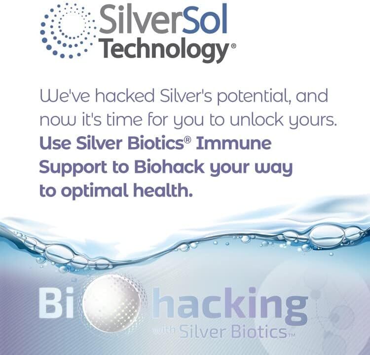 Silver Biotics Colloidal Nano SilverSol Ag₄O₄ 10 PPM Immune Support | Bio-Hackin