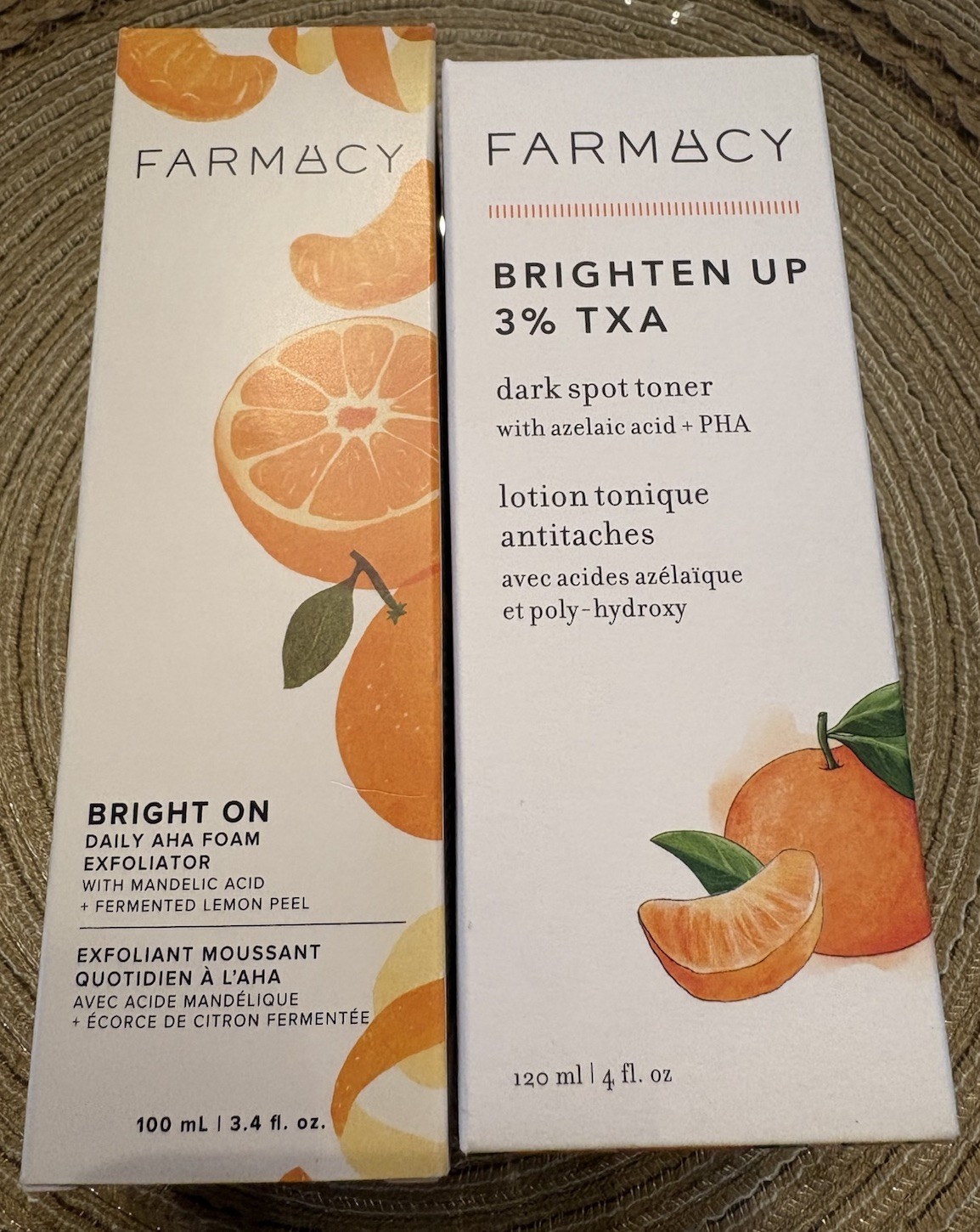 Farmacy Brighten On Foam Cleanser Exfoliator & Brighten Up Dark Spot Toner Set