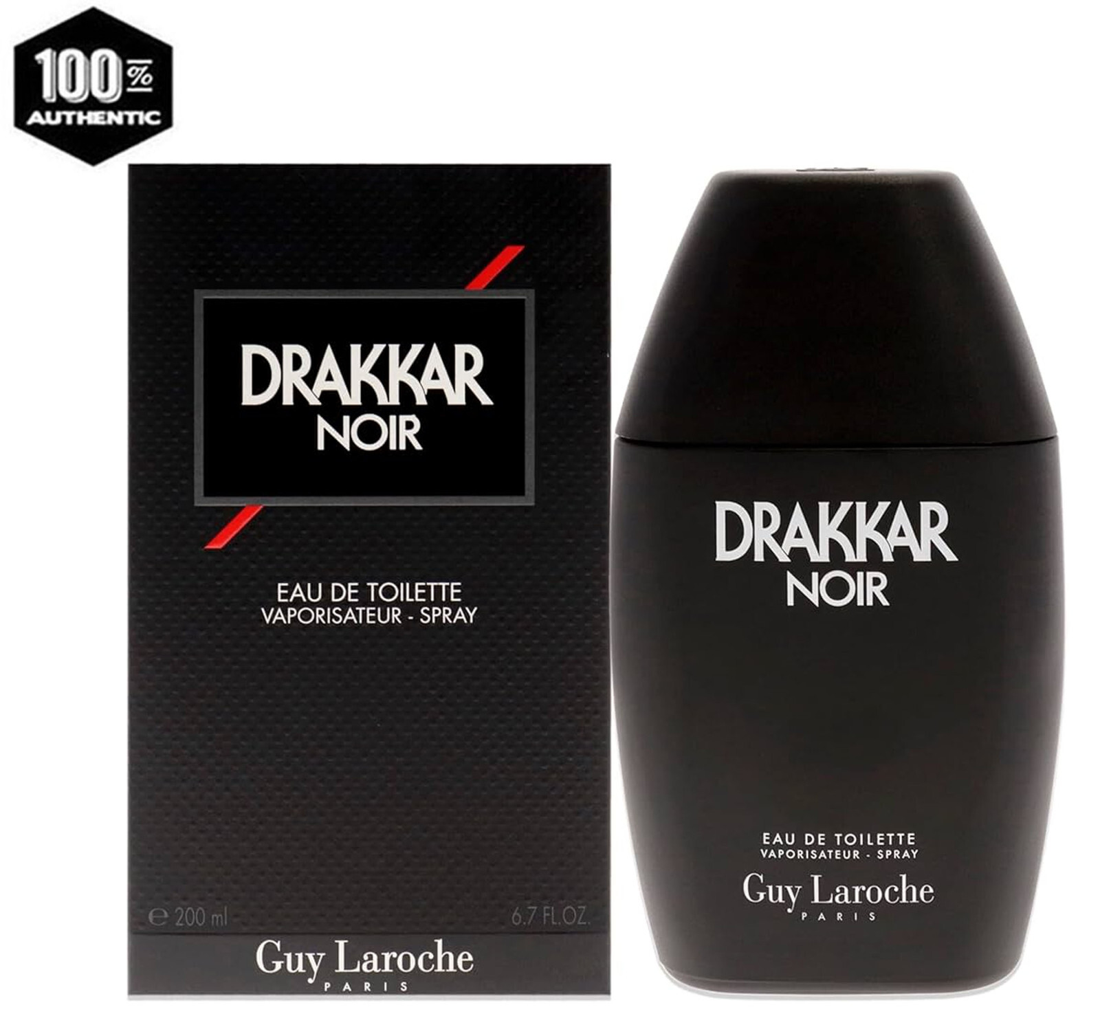 DRAKKAR NOIR BY GUY LAROCHE 6.7 OZ / 200 ML EDT SPRAY FOR MEN *VINTAGE*