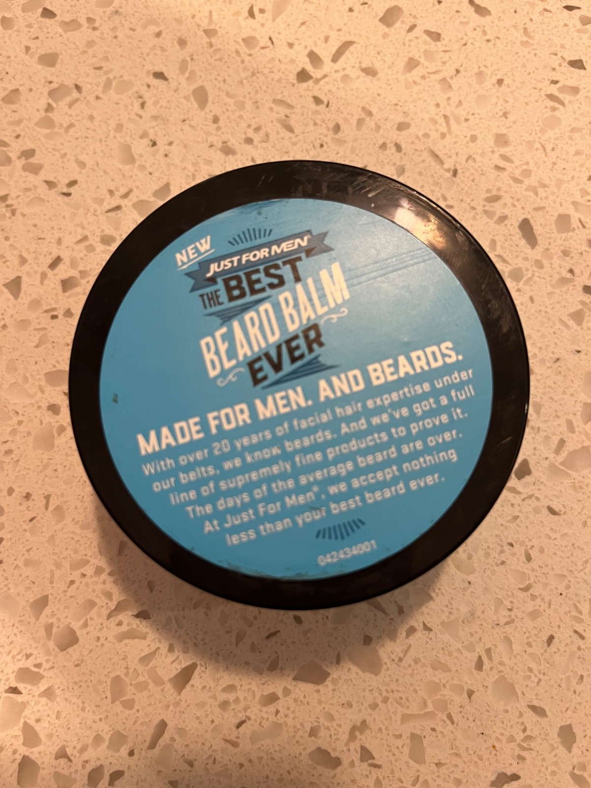 1 Jar JUST FOR MEN The Best Beard Balm Ever 2.25 oz