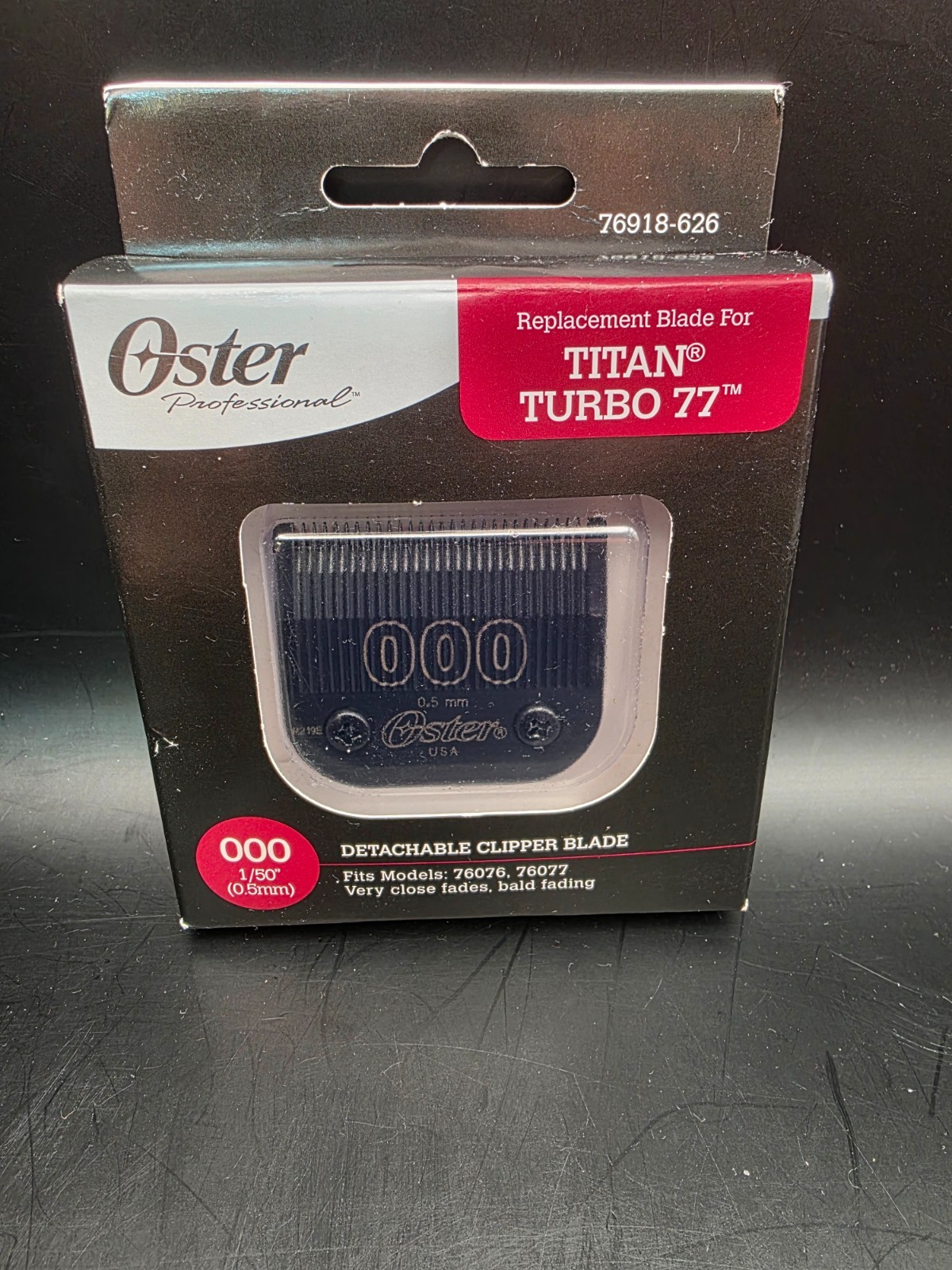 Oster Detachable Blade 000 (0.5mm) REPLACEMENT BLADE FOR TITAN TURBO 77
