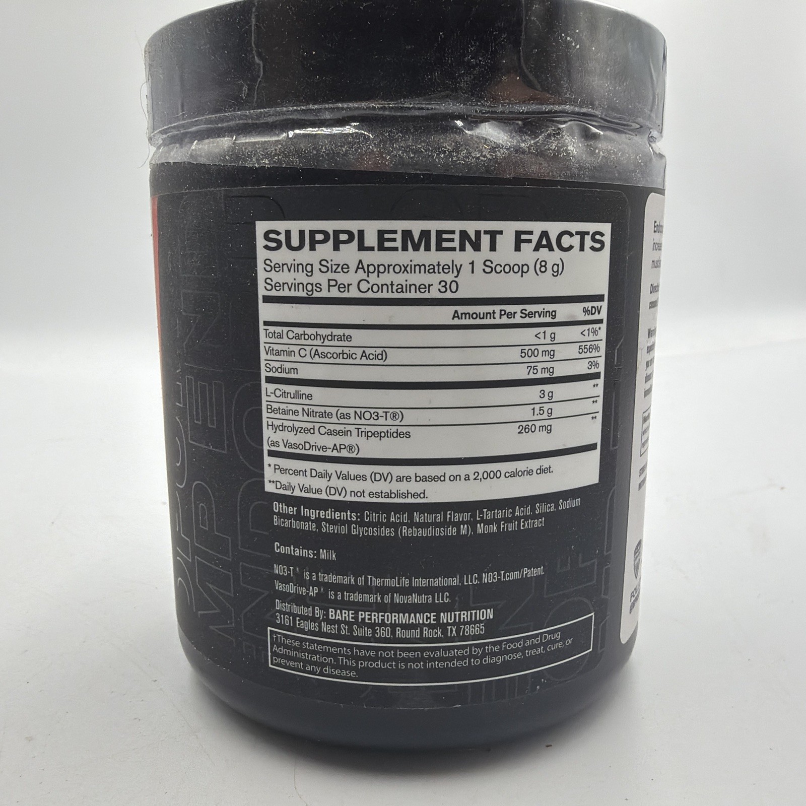 BPN Endo Pump Blue Raspberry Caffeine Free 30 Servings Sealed
