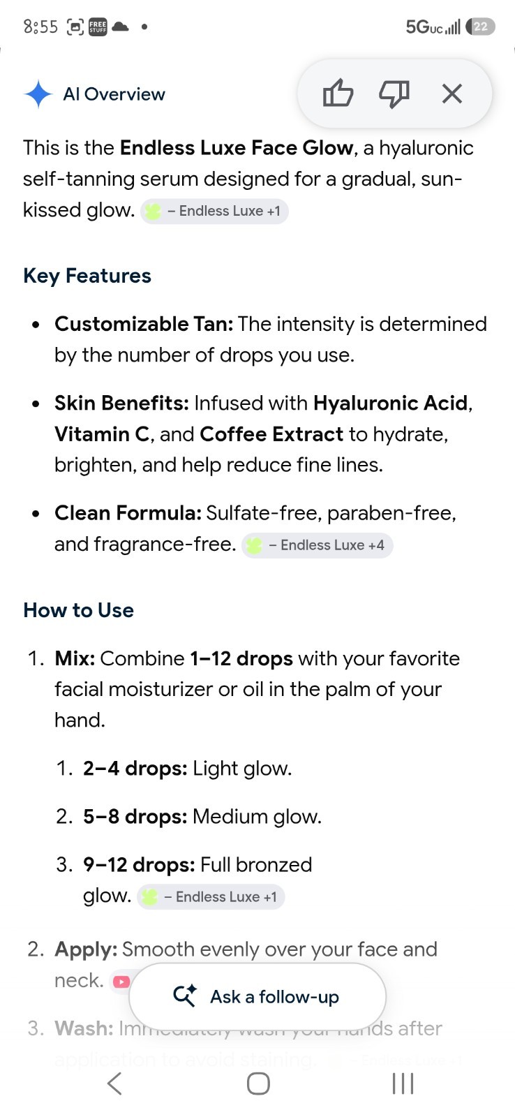 Endless Luxe – SET! Gradual Tan Lotion & Face Serum sealed,