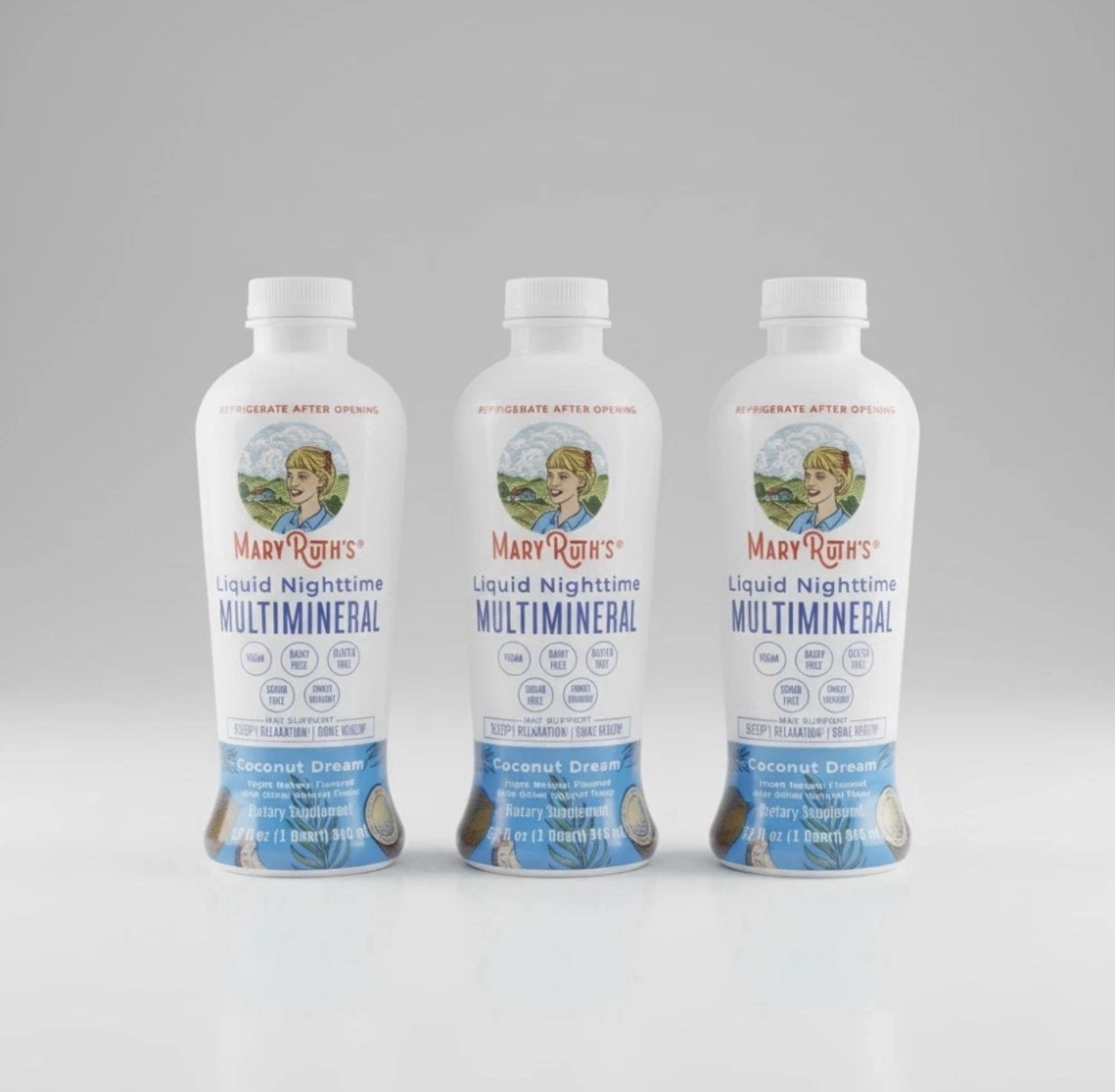MaryRuth’s Liquid Nighttime Multimineral Coconut Dream 32oz 3 Pack Free Shipping