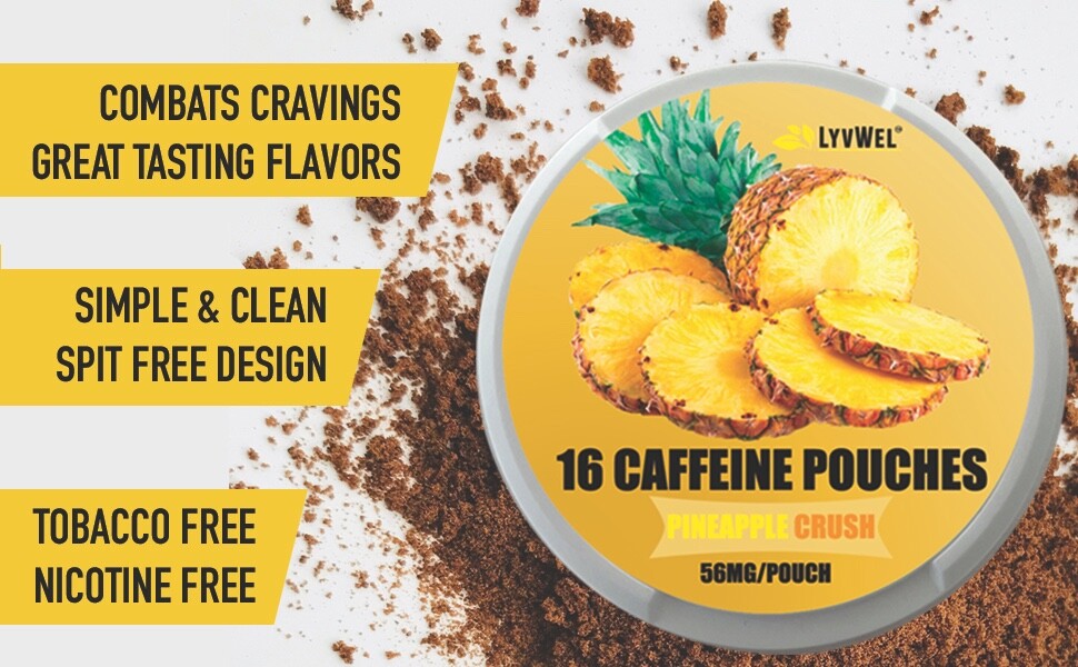 Lyvwel Variety Pack 56mg Caffeine 16 Pouches x 5 Jars Energy Grinds Upper Decky
