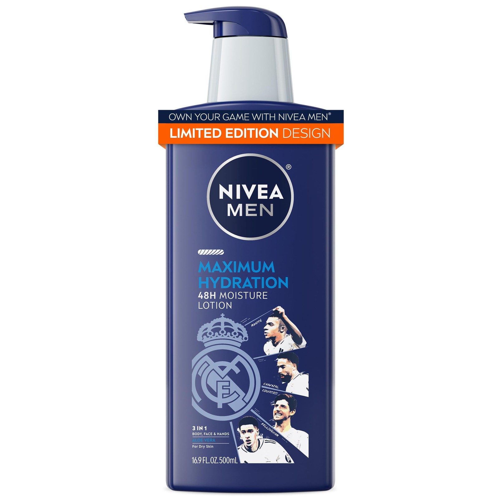 NIVEA MEN Maximum Hydration 48-Hour Moisture Body 16.9 Fl Oz (Pack of 1)