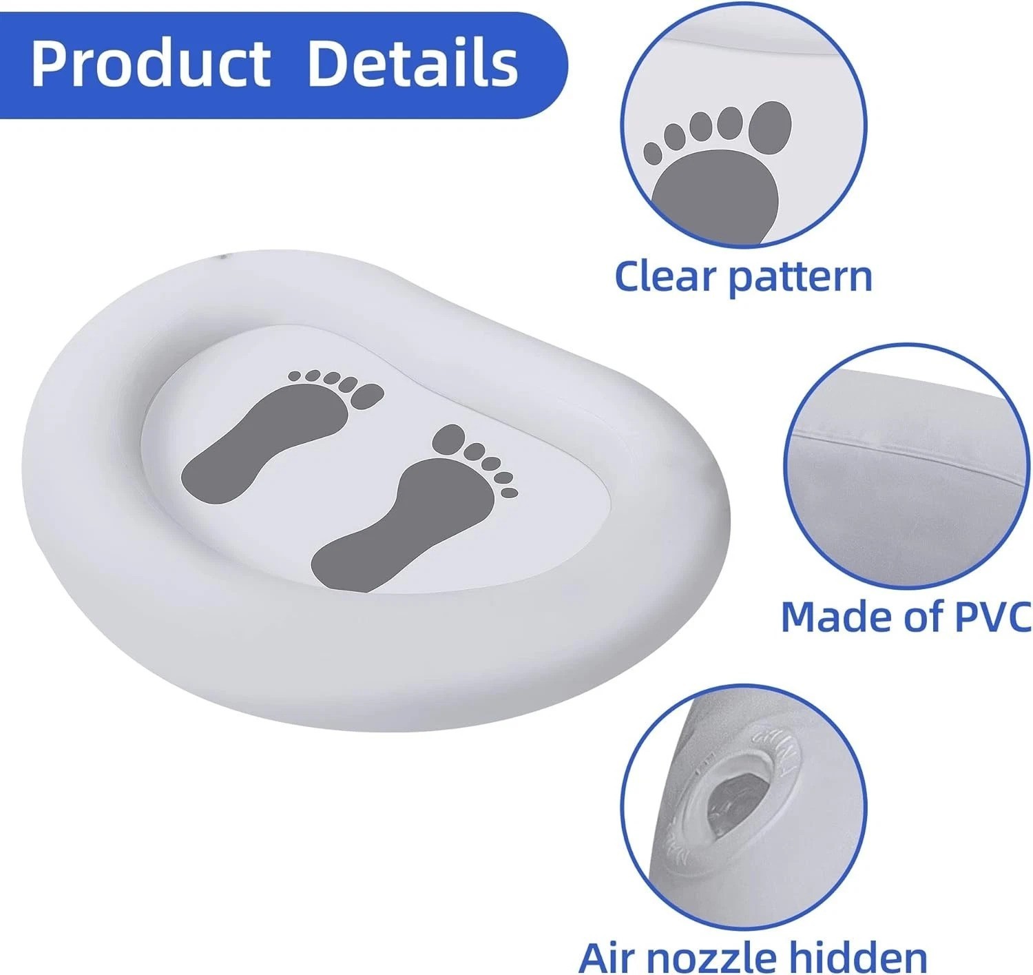 Multifunctional Inflatable Foot Bath for Pool and Spa – Lightweight & Portable