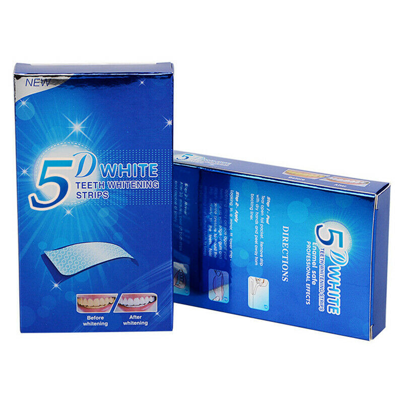 5D Teeth Whitening Strips Tooth Rapid Bleaching White Strips Teeth White AEI