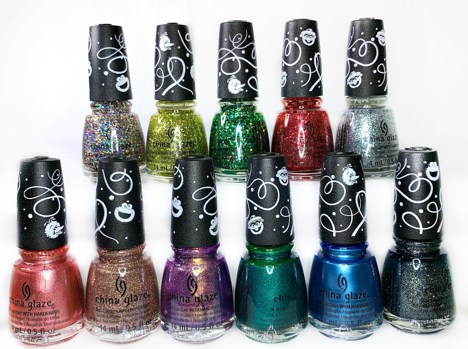 China Glaze NL SESAME STREET 50th ANNIVERSARY Holiday Collection Pick Color .5oz