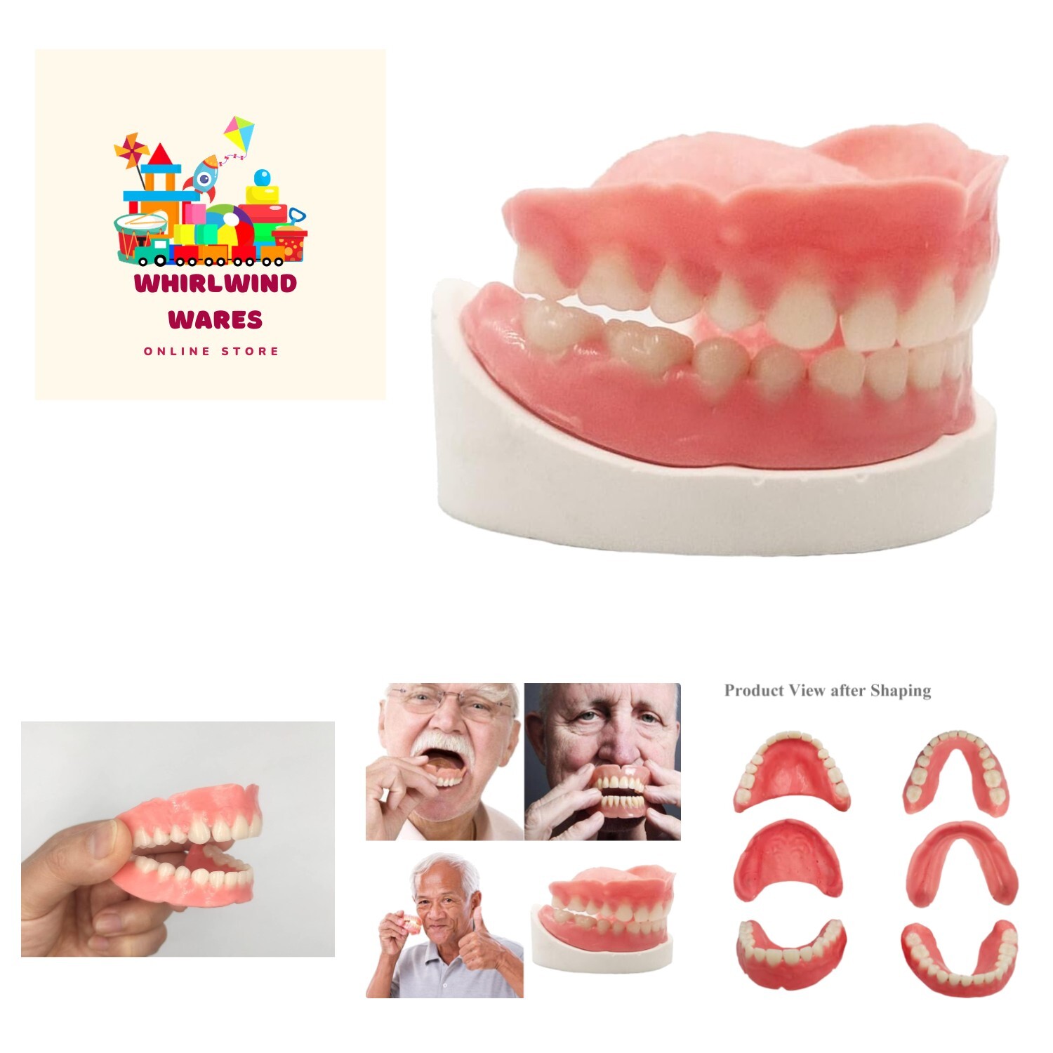 Cost-Effective Denture Kit: Moldable & Reusable Fake Teeth for Confident Smiles