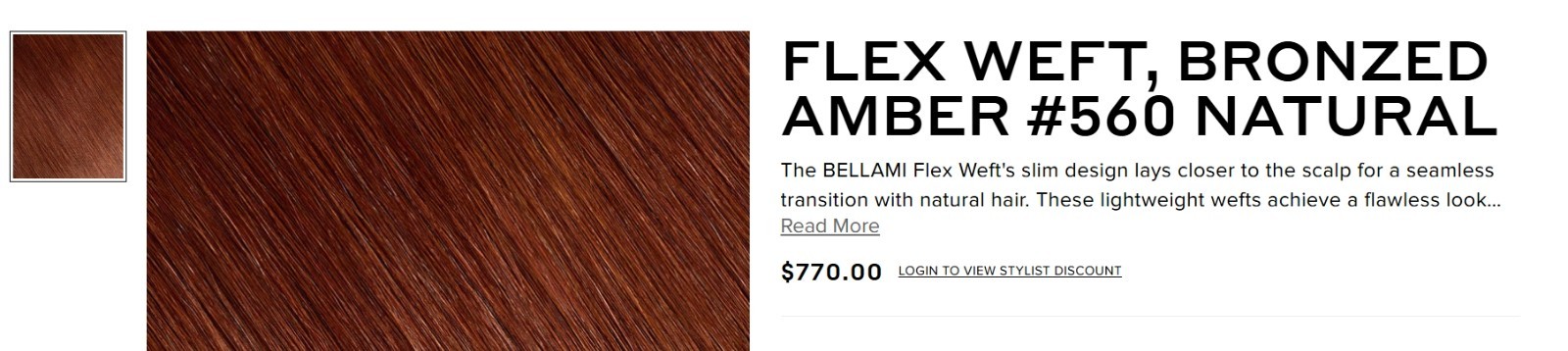 Bellami Flex Weft Brand New