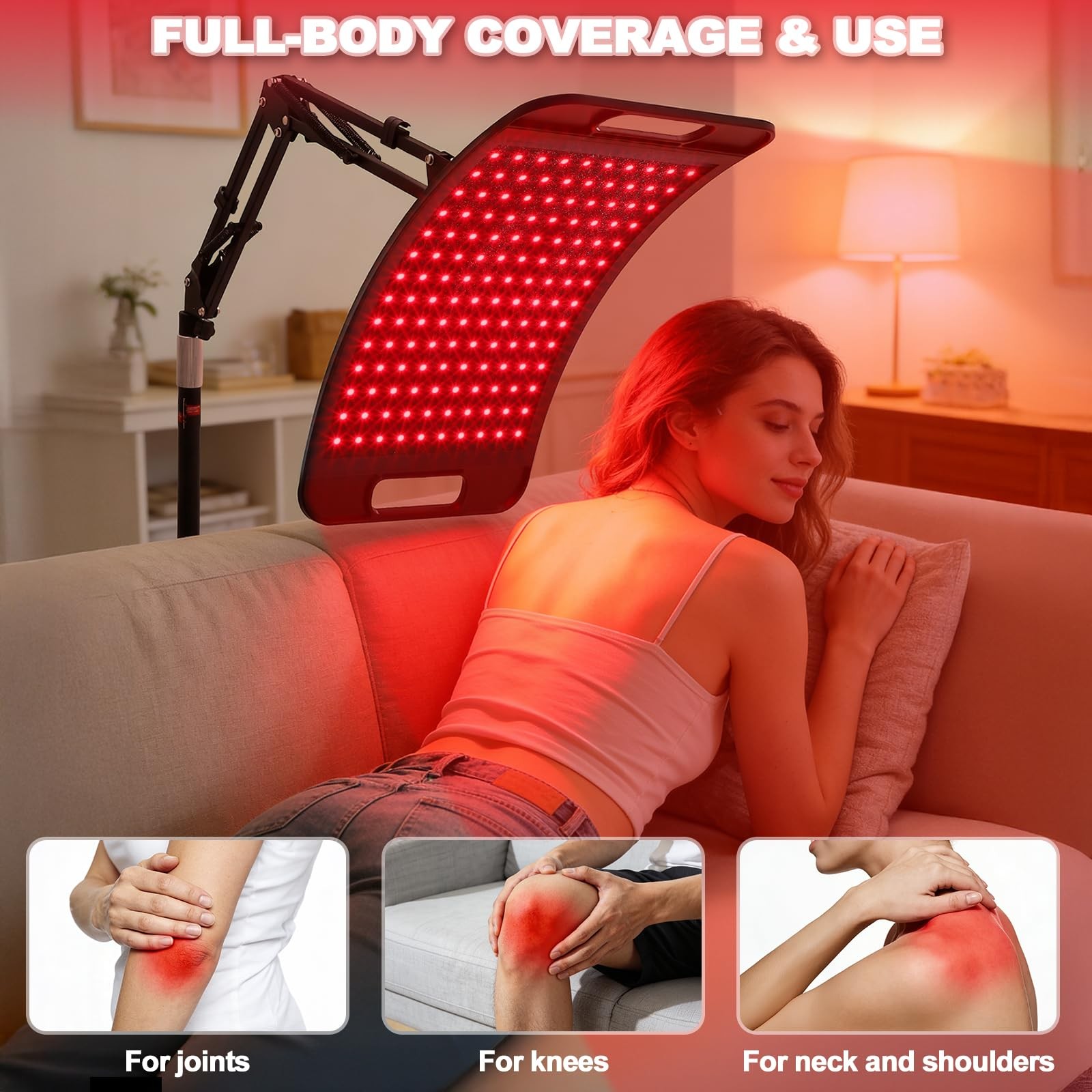 Red Light Therapy for Body face,660nm 850nm 940nm TriWavelength Infrared Red …